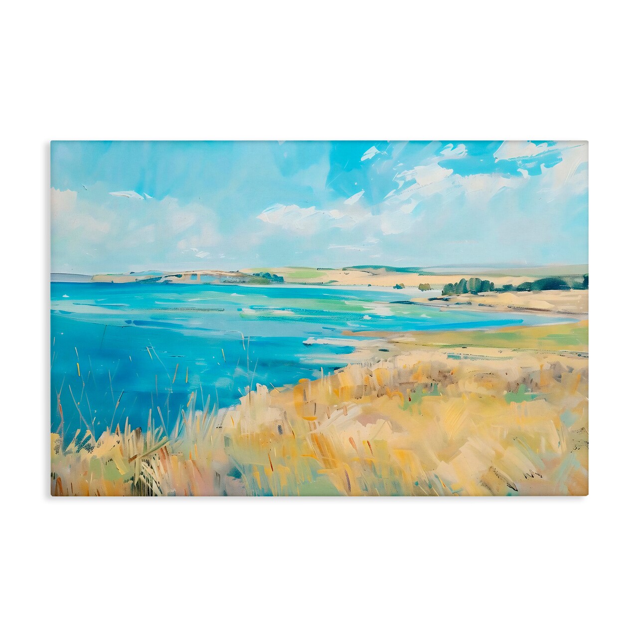 Stupell Industries Scenic Summer Shoreline Canvas, design by LSR Creative Studio